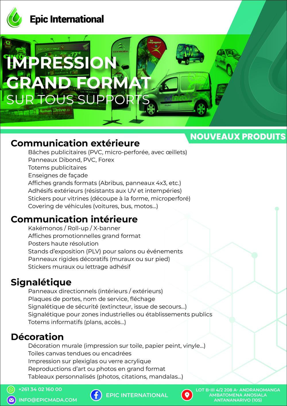 Epic International · Catalogue grand format (1)