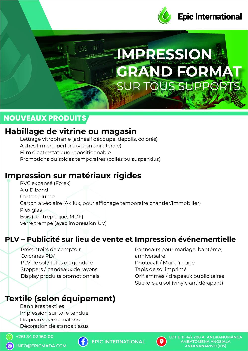 Epic International · Catalogue grand format (2)