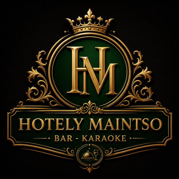 Hotely Maintso · Logo or et vert
